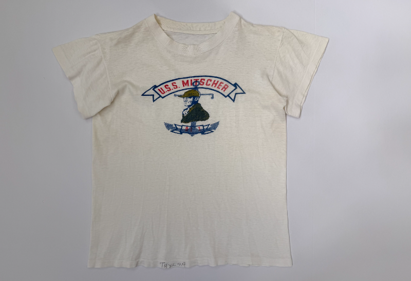 1950s U.S.S. Mitscher DD-927 Named Naval Military T‑Shirt