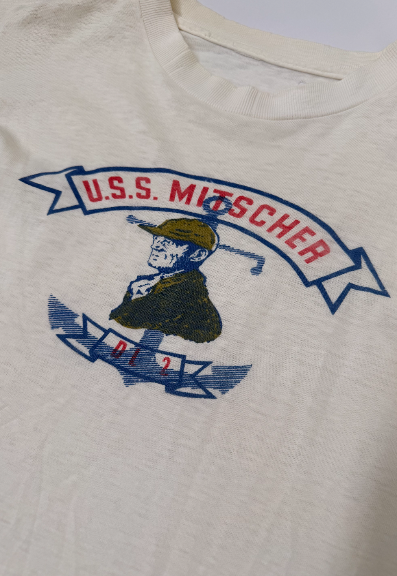 1950s U.S.S. Mitscher DD-927 Named Naval Military T‑Shirt