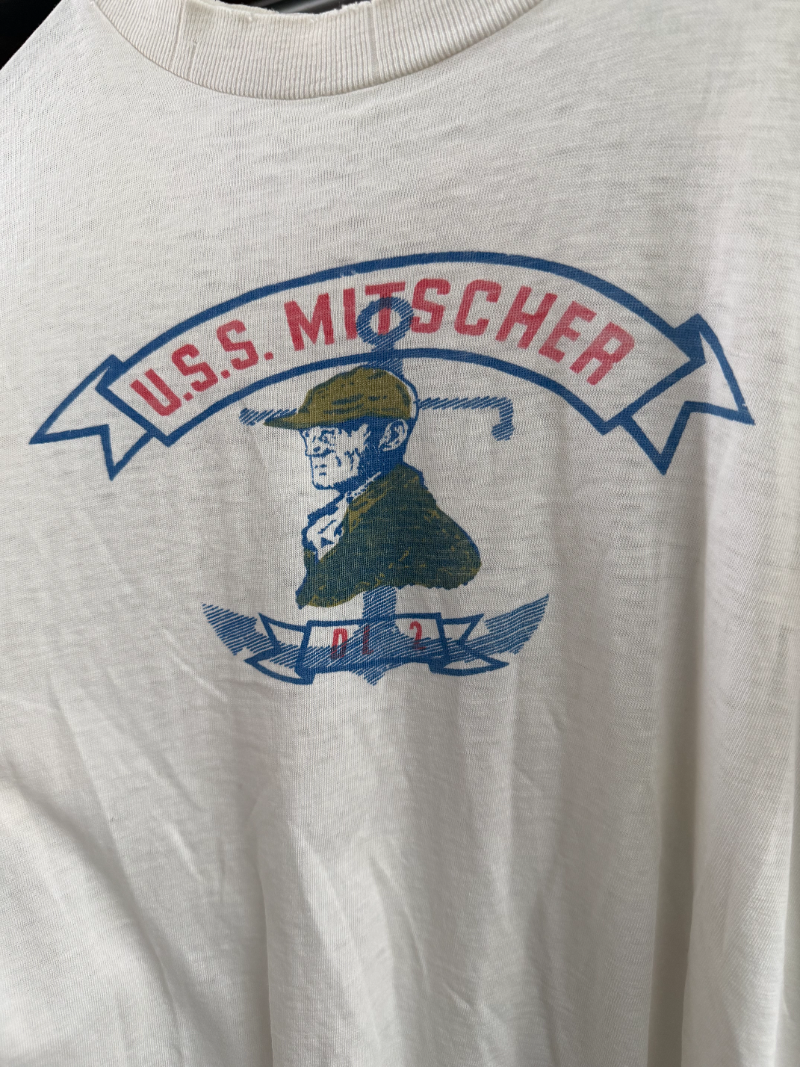 1950s U.S.S. Mitscher DD-927 Named Naval Military T‑Shirt