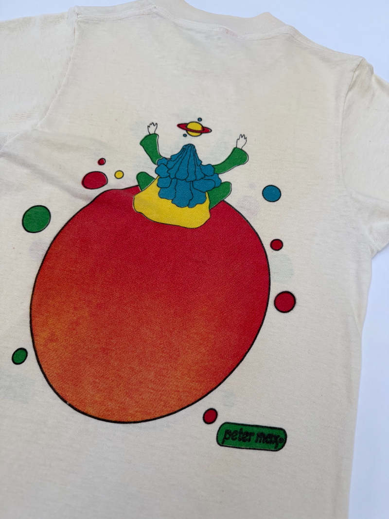 1960s-70s Peter Max Double-Sided Graphic T‑Shirt