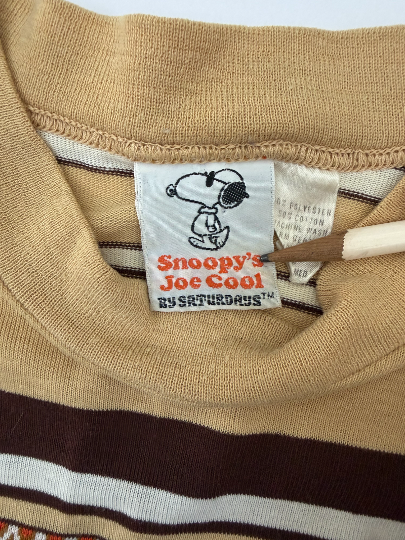 1970s Snoopy’s Joe Cool Striped Surf Tee