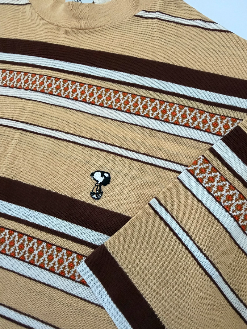 1970s Snoopy’s Joe Cool Striped Surf Tee