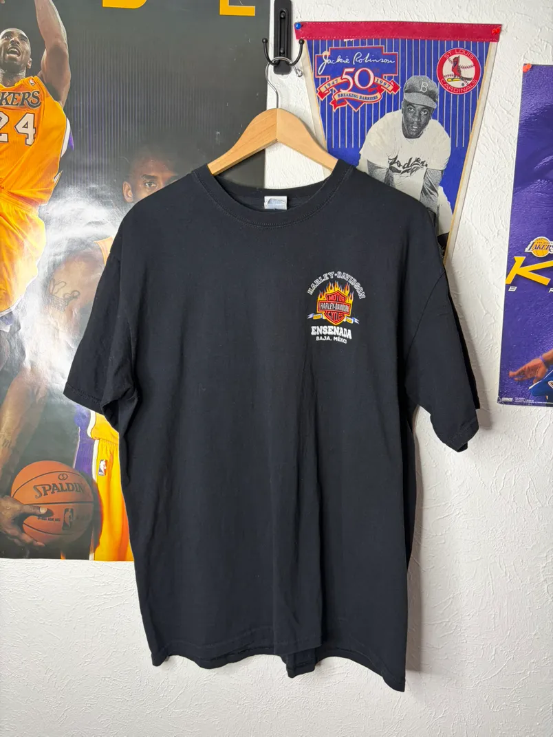 Harley-Davidson Motor Cycles Ensenada Baja Mexico Graphic T-Shirt
