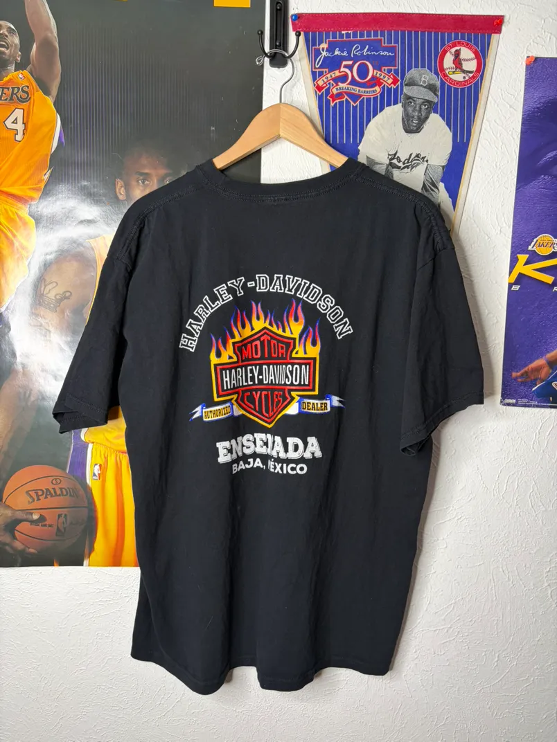 Harley-Davidson Motor Cycles Ensenada Baja Mexico Graphic T-Shirt