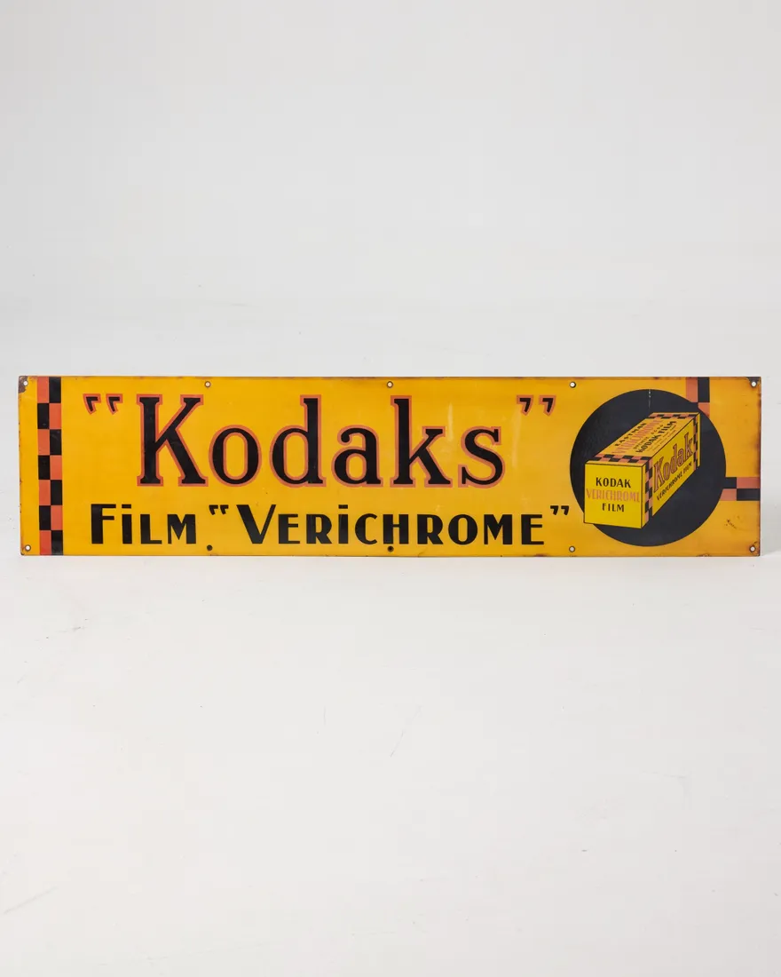 Vintage Kodak Film Enamel Sign #1