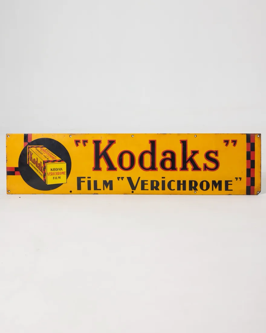 Vintage Kodak Film Enamel Sign #2