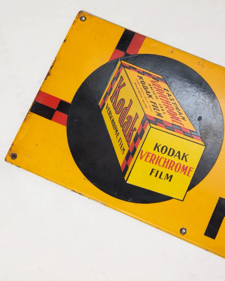 Vintage Kodak Film Enamel Sign #2