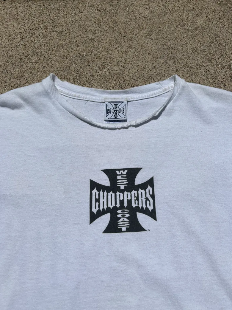 West Coast Choppers White Long Sleeve T-Shirt