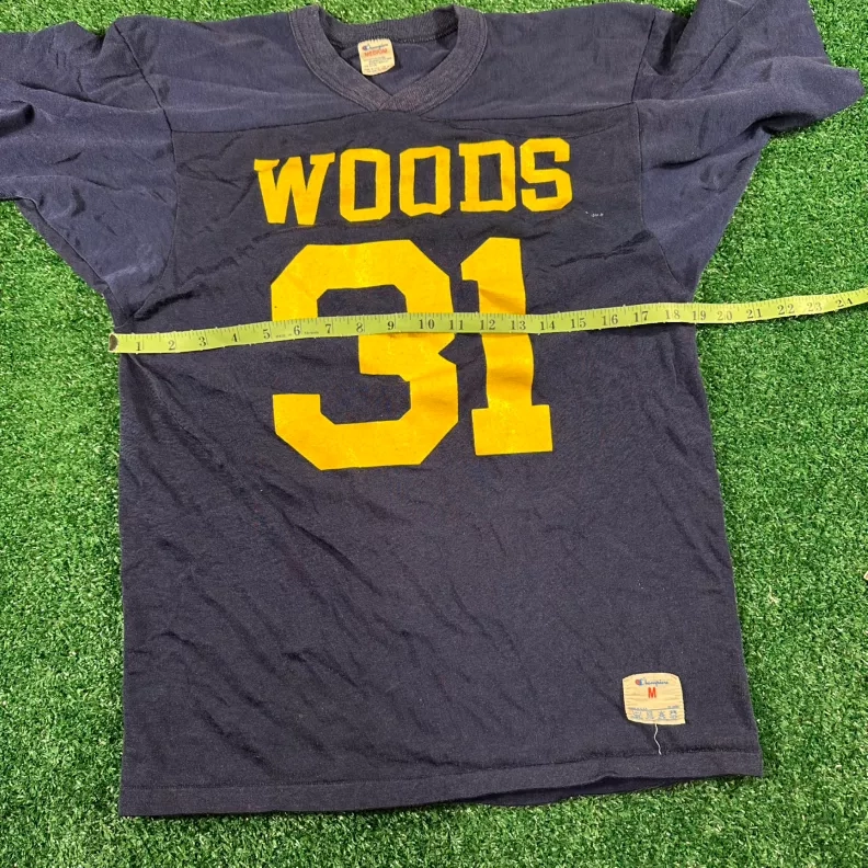 Vintage Champion "Woods 31" Football Jersey
