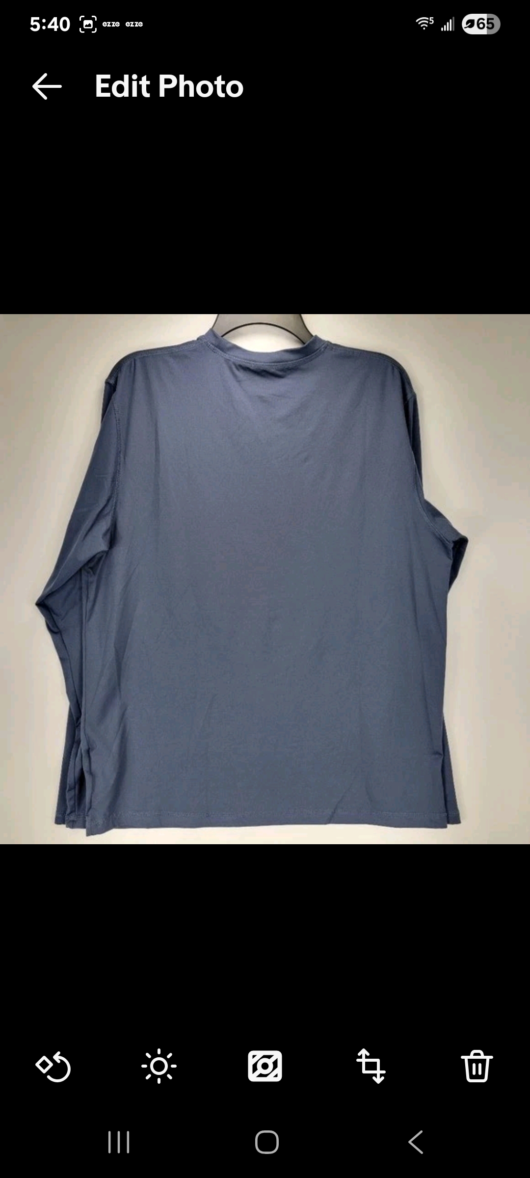 Mens Medium Hang Ten UPF 50+ UV Protection Fishing Boat Beach Athletic Shirt Blue