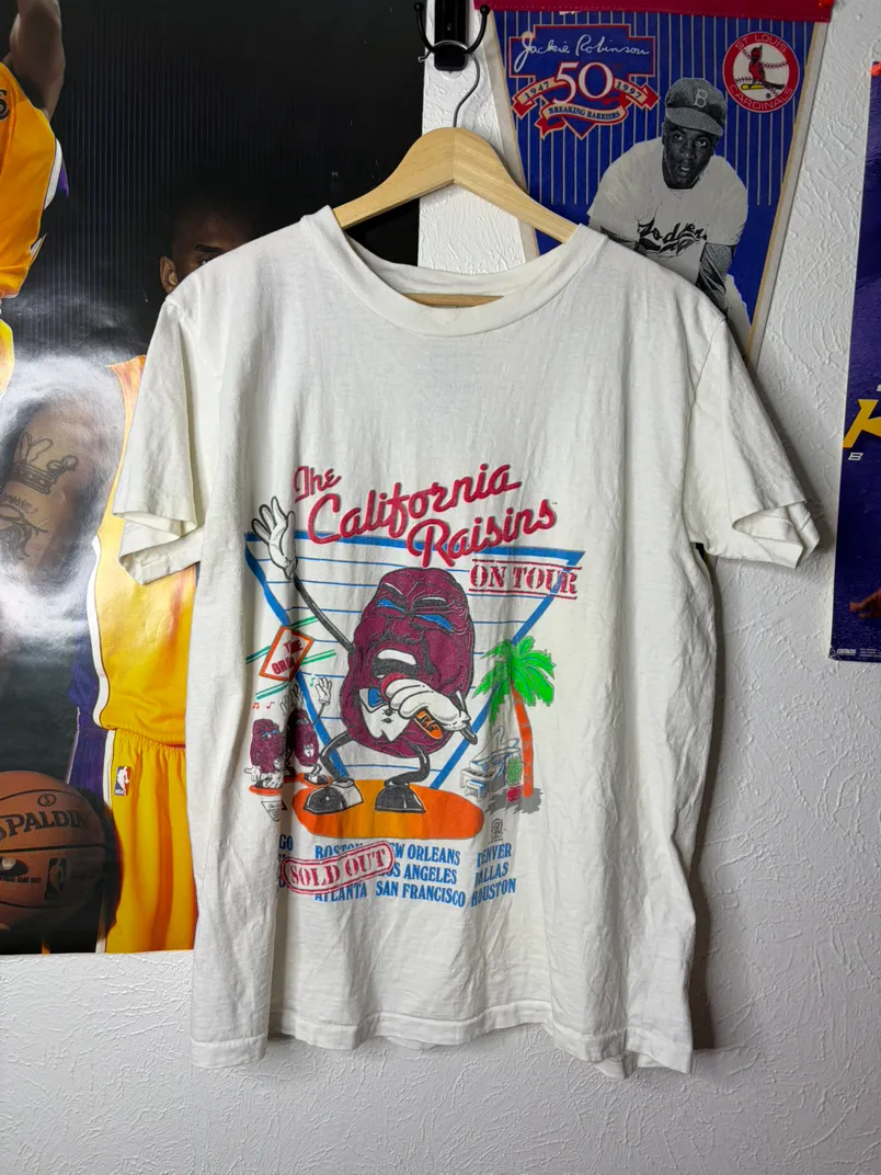 The California Raisins On Tour Vintage T-Shirt
