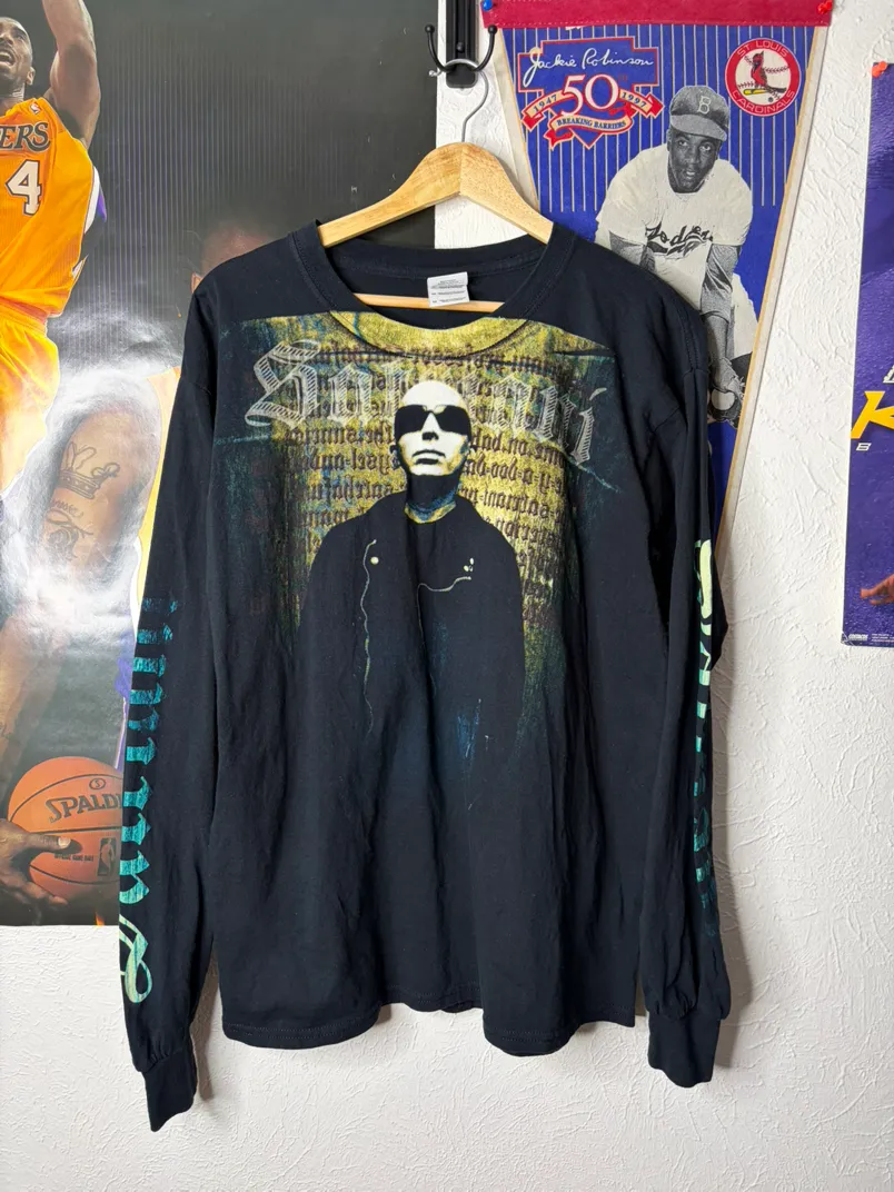 Vintage Joe Satriani Hip Hop Long Sleeve T-Shirt