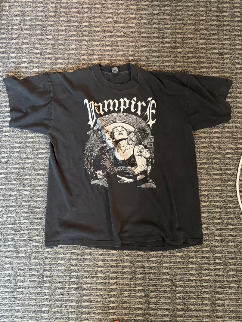 Vintage Fashion Victim Vampire Graphic T-Shirt