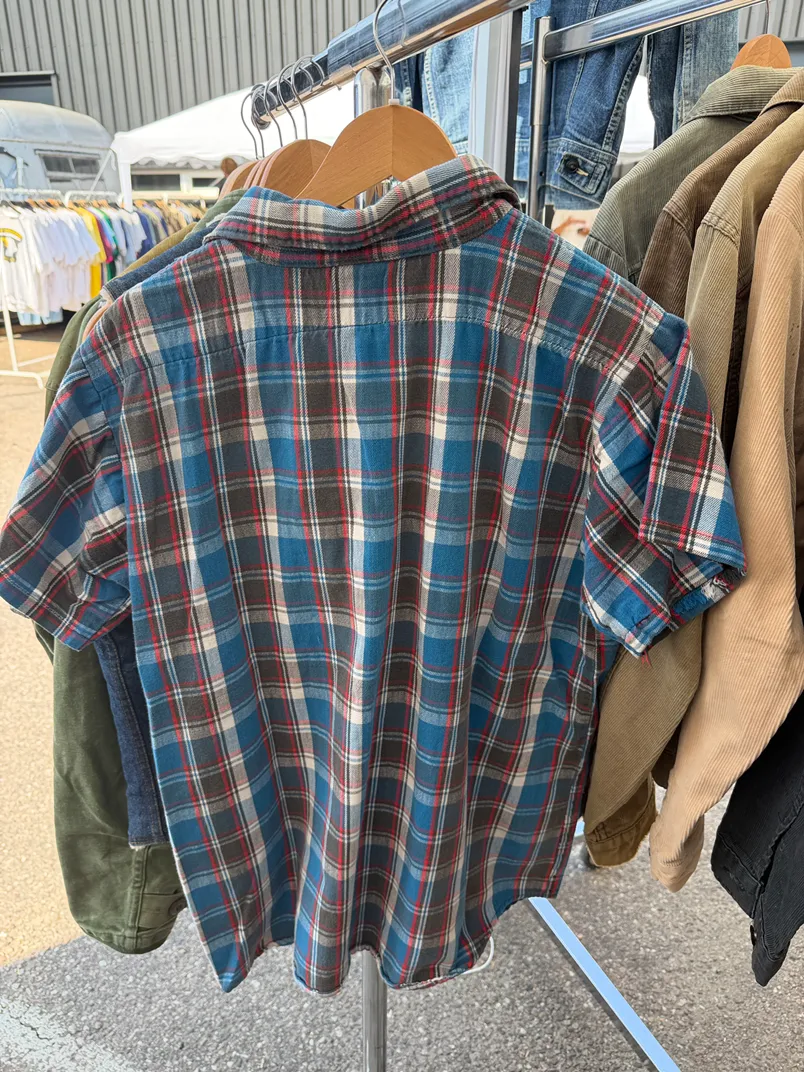 1970s flannel chopped sleeves