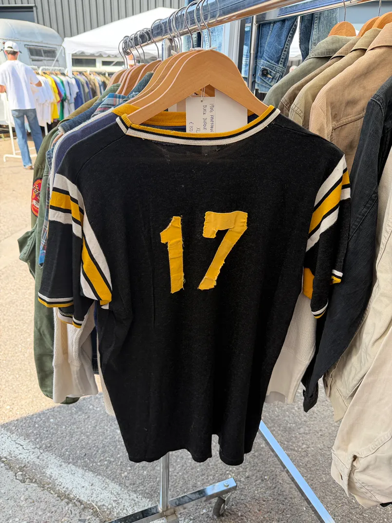 1960s black durene jersey