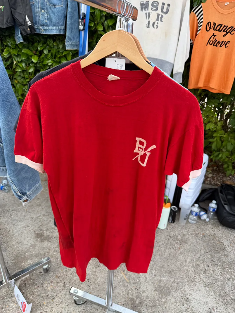 1960s boston university rowing tee