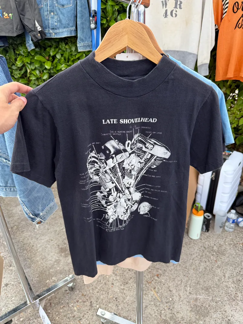 1980s harley shovelhead tee