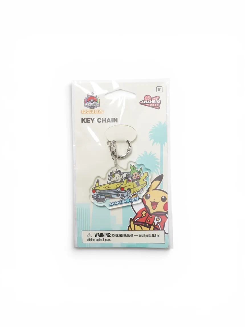Pokemon World Championship 2025 Anaheim car scene acrylic keychain