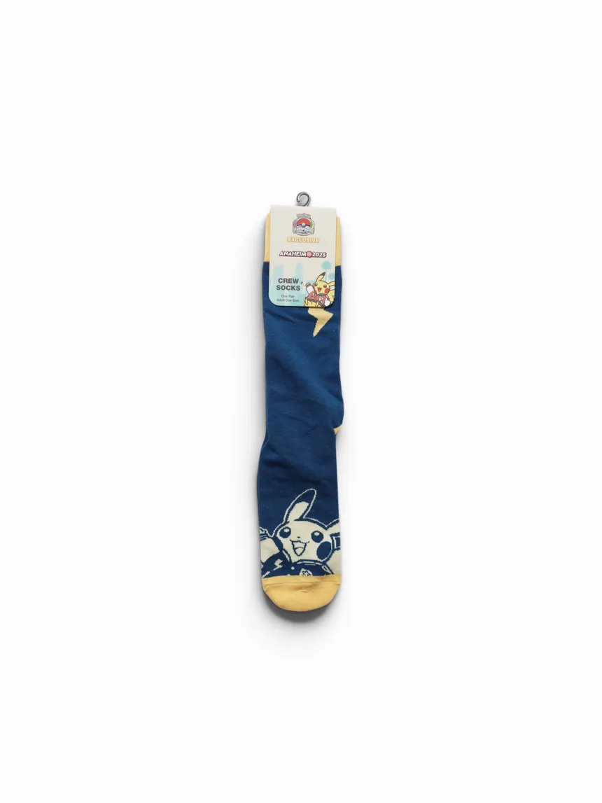 PKC Worlds Anaheim 25' Pikachu Crew Socks