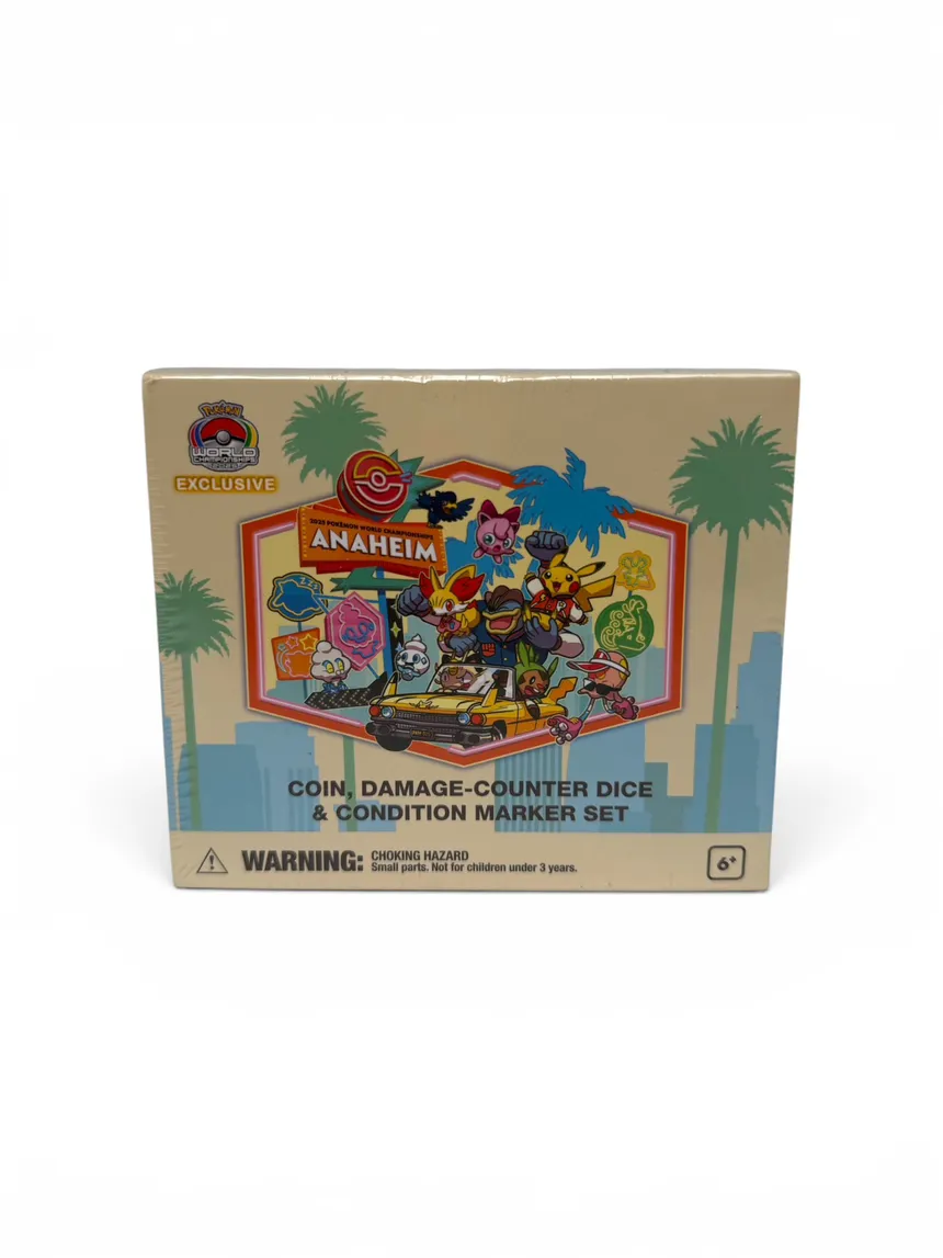 Pokemon World Championship 2025 Anaheim car scene coin & marker set