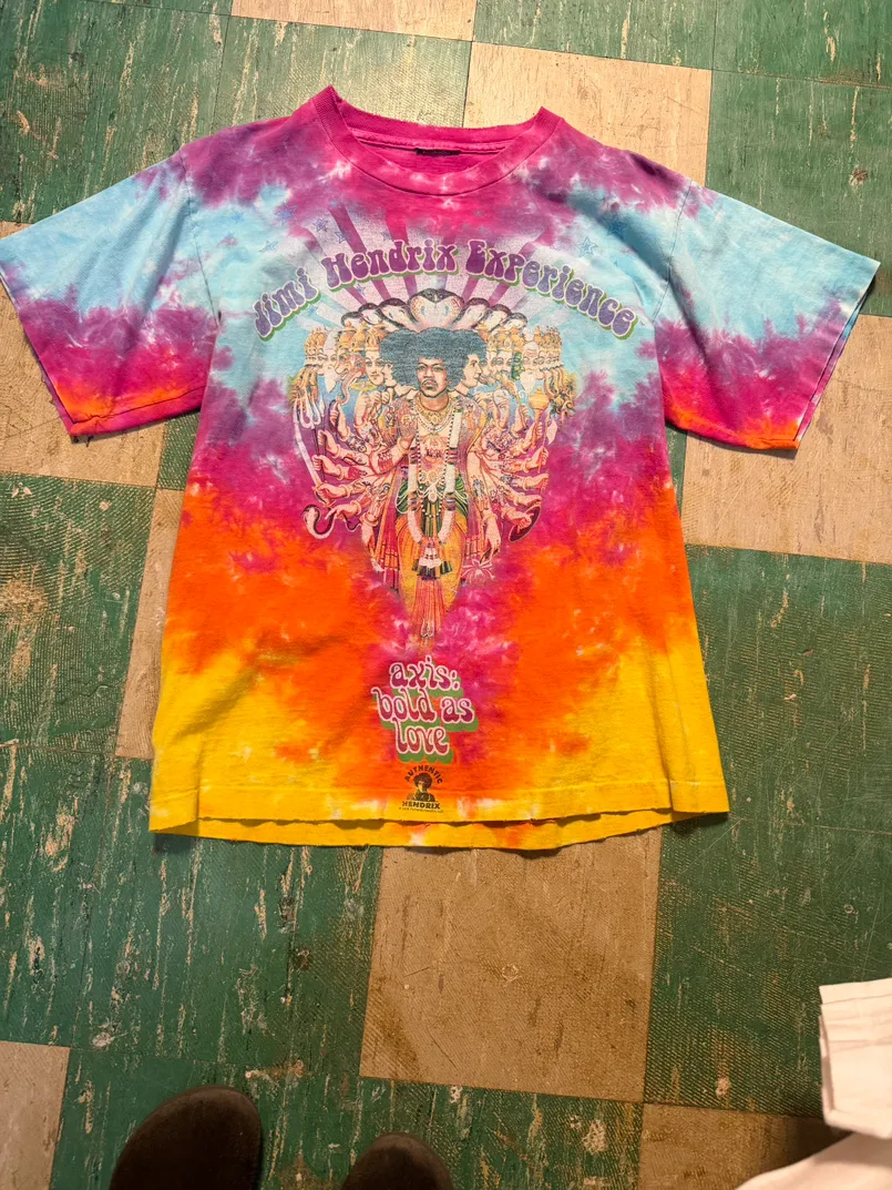 2001 Vintage Jimi Hendrix Experience Tie-Dye T-Shirt - Axis: Bold As Love