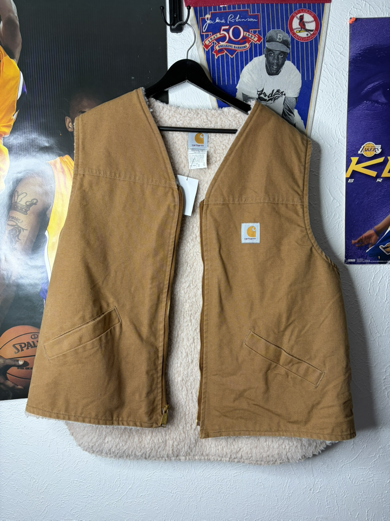 Carhartt Sherpa Lined Vest - Classic Workwear Style
