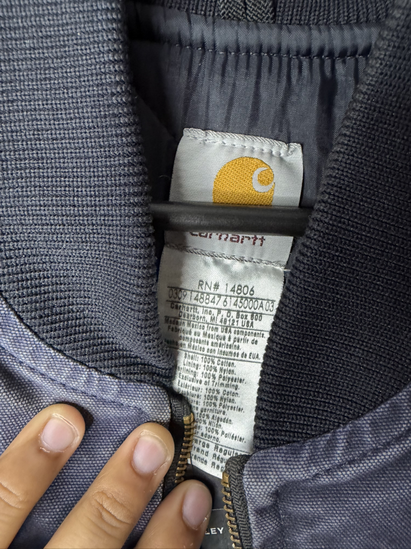 Carhartt Men's Classic Navy Blue Quilted Vest