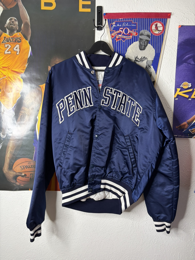 Vintage Penn State Nittany Lions Satin Bomber Jacket