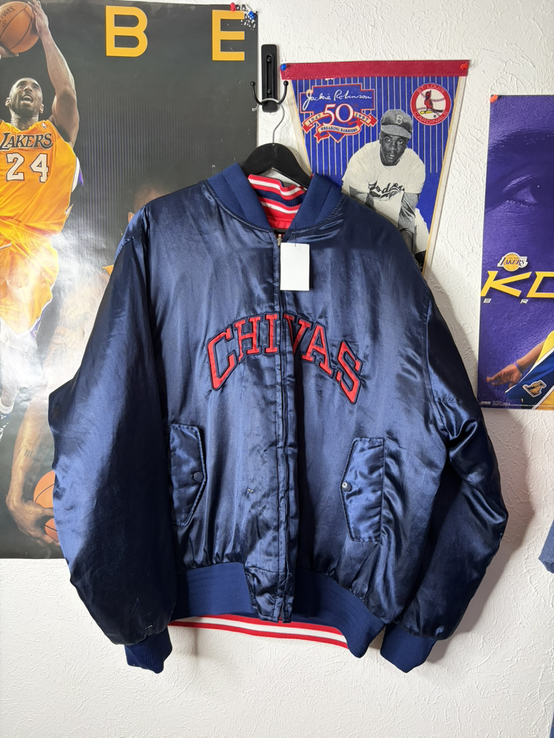 Chivas Vintage Satin Bomber Jacket