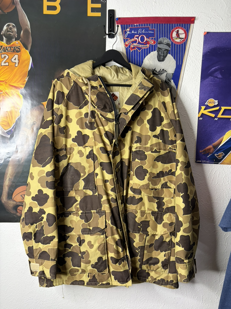 Vintage Camouflage Duck Hunting Jacket