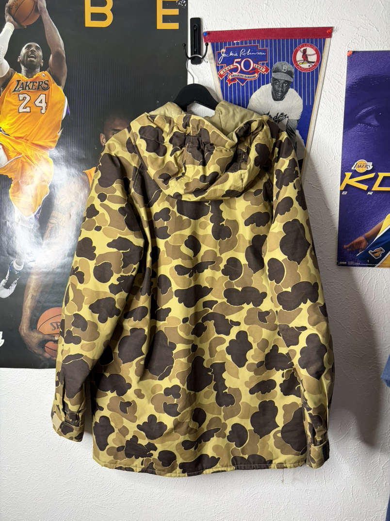 Vintage Camouflage Duck Hunting Jacket