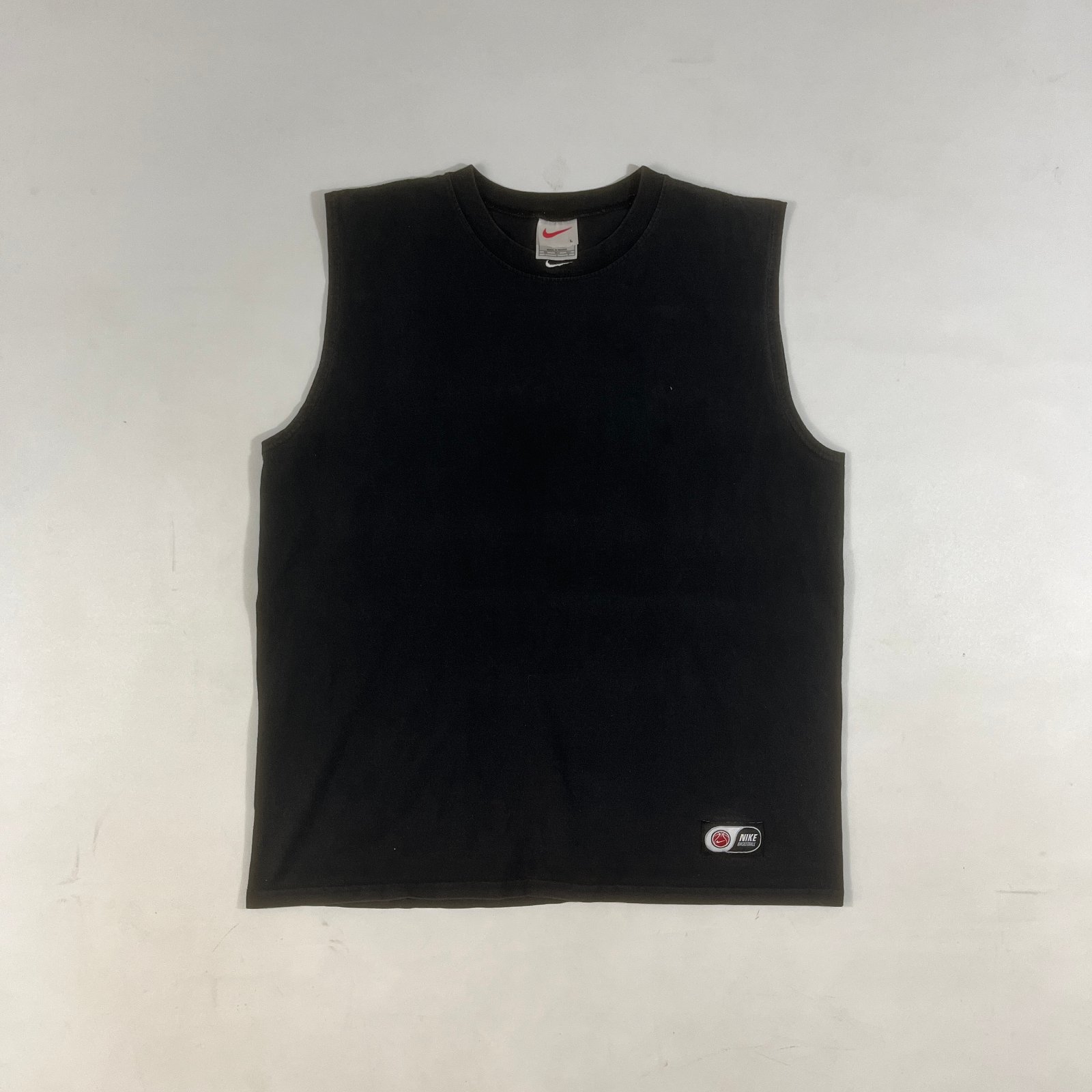 Vintage Y2K Nike Basketball Black Sleeveless Muscle Tank Top L