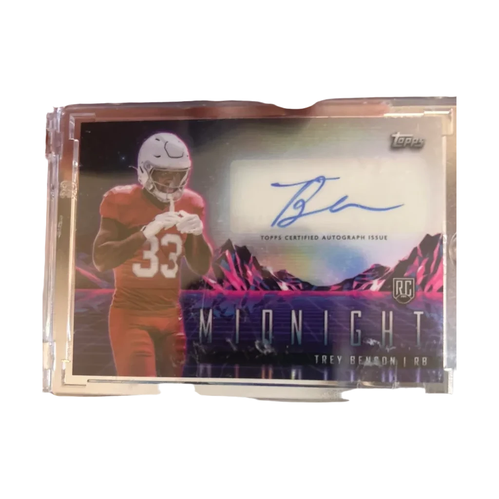 Trey Benson Midnight Certified Autograph Football Card