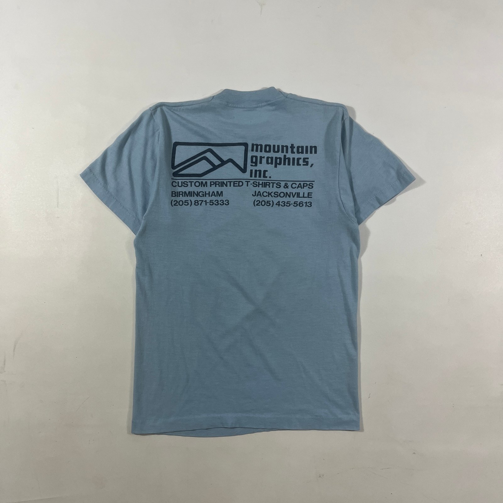 Vintage 80s Shirt Farmers Mountain Graphics Jacksonville Alabama Single Stitch Tee M