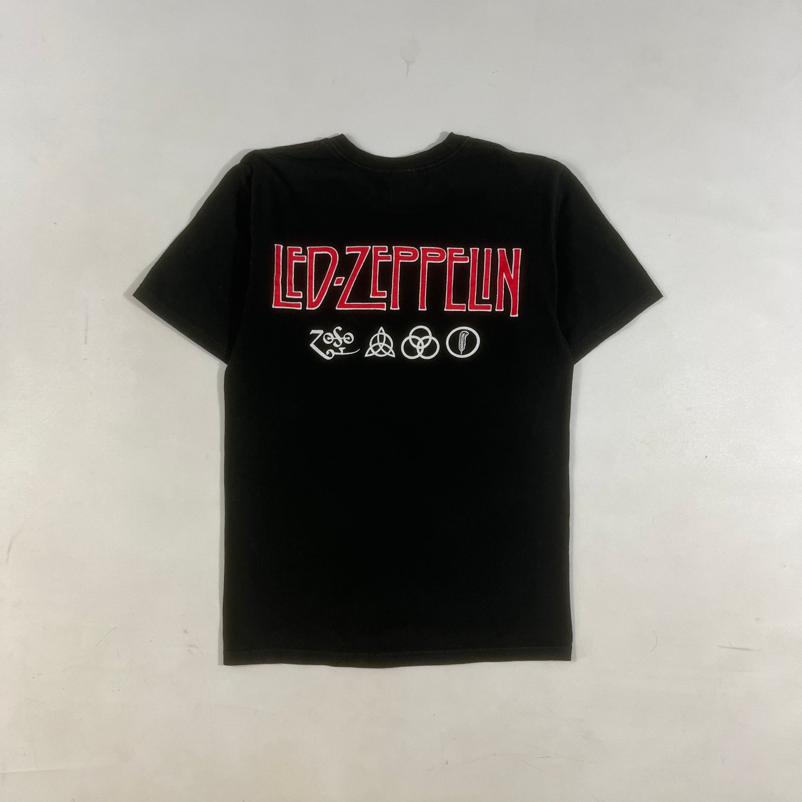 Led Zeppelin Stairway to Heaven Hermit Band Tee Black Hanes Heavyweight S