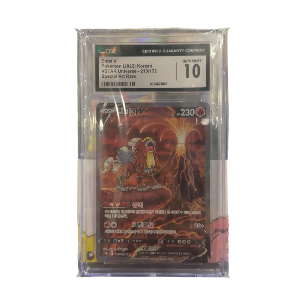 CGC 10 Entei V Korean Special Art Rare Pokemon Card