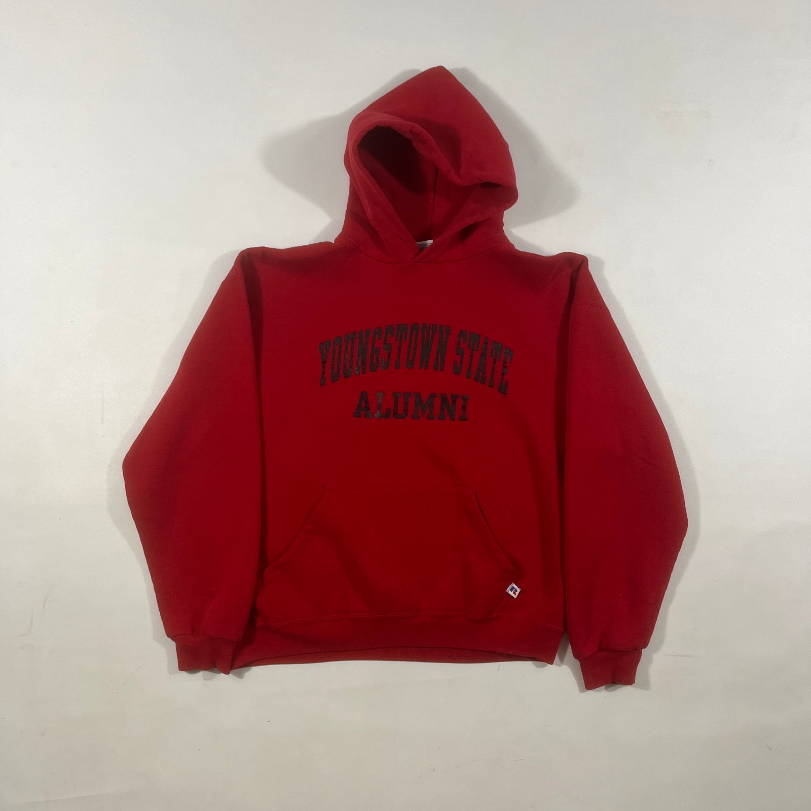 Vintage Russell Athletic Youngstown State Alumni Red Pullover Hoodie