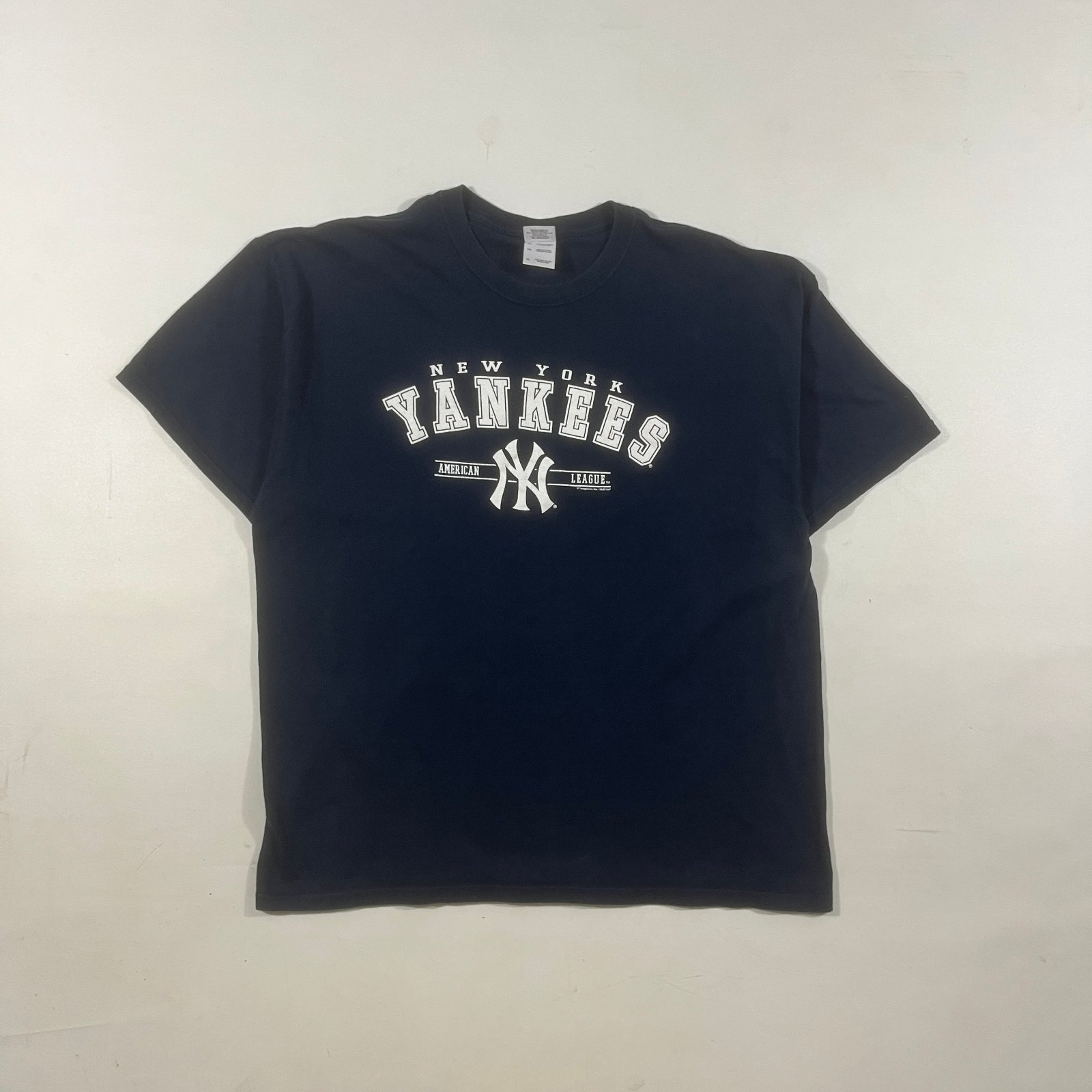 Vintage New York Yankees American League Navy Graphic Tee XL