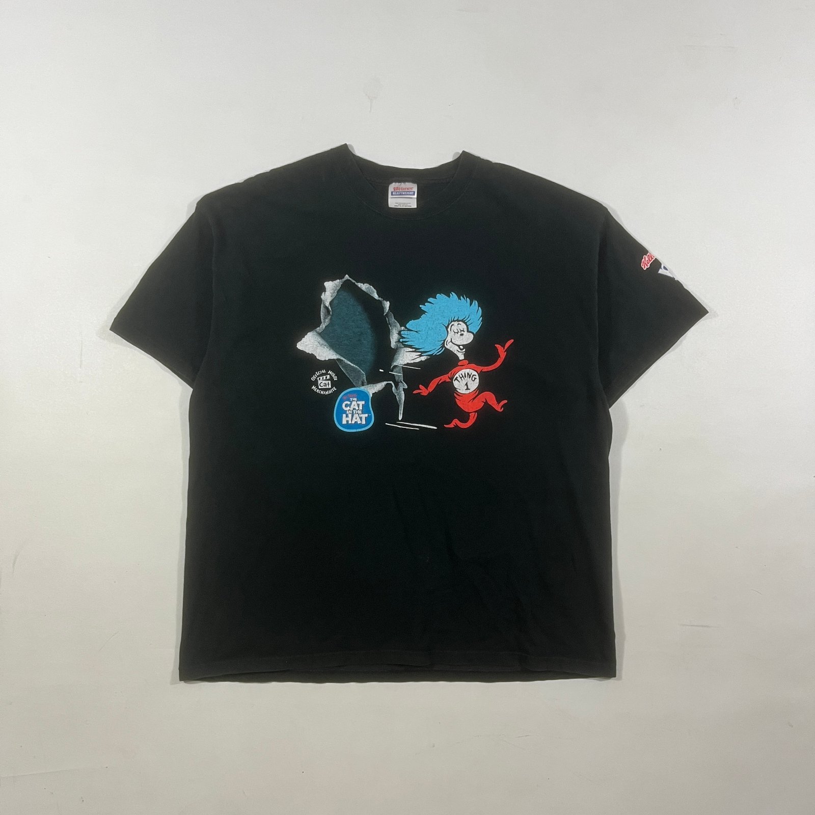 Vintage 2003 Cat in the Hat Movie Thing 1 Thing 2 Kellogg's Pop Tarts Promo Tee XL