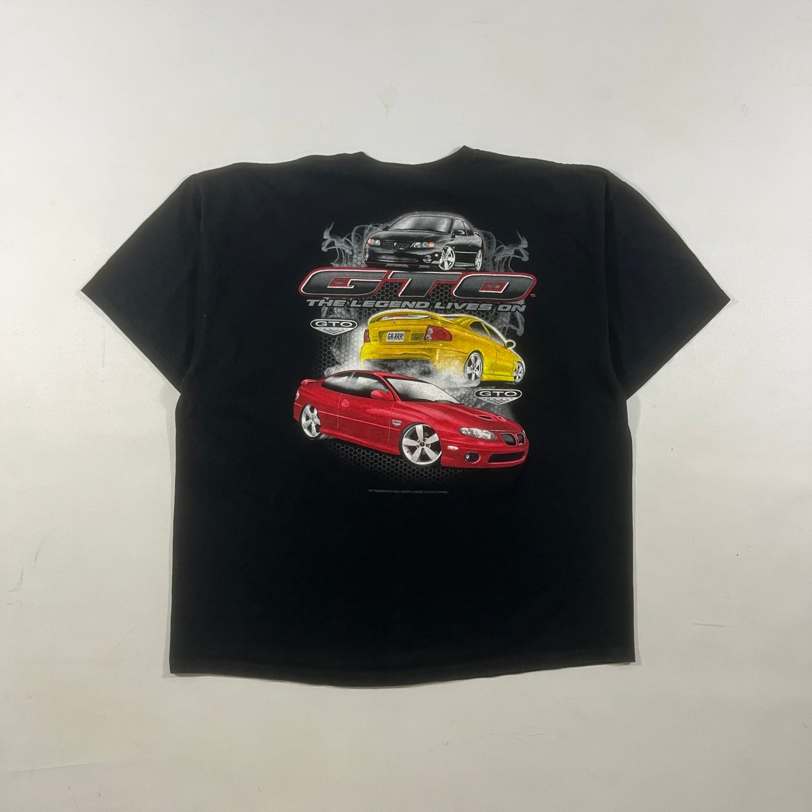 Y2K Pontiac GTO "The Legend Lives On" Black Graphic Tee 2XL