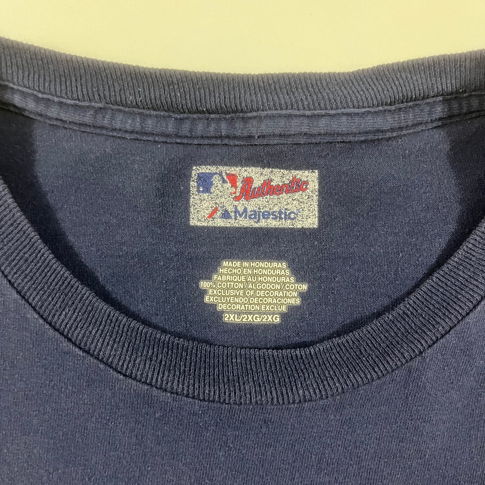 Majestic MLB Authentic New York Yankees Navy Graphic Tee 2XL
