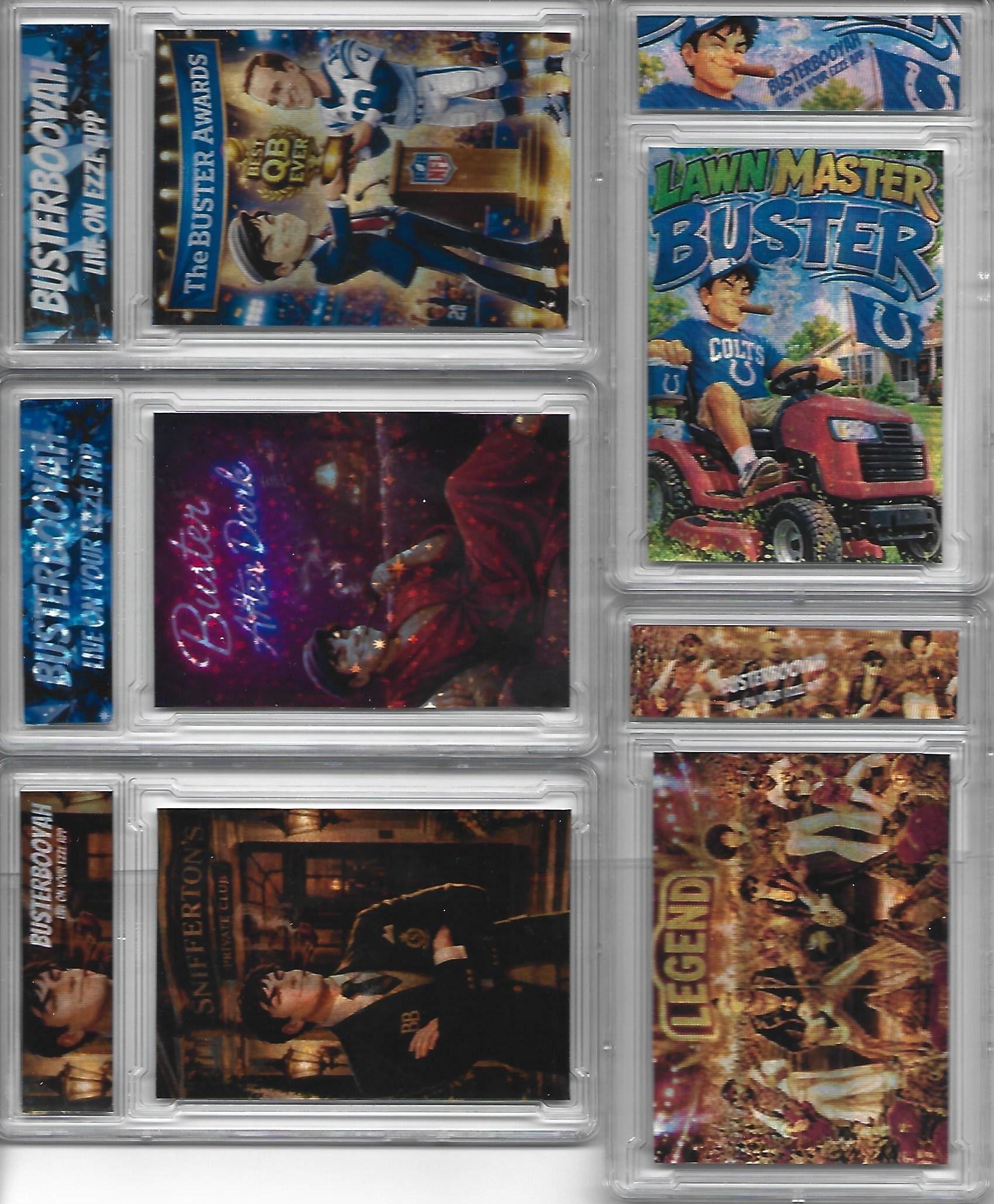 The Entire 5 Card Buster Custom Slab Set
