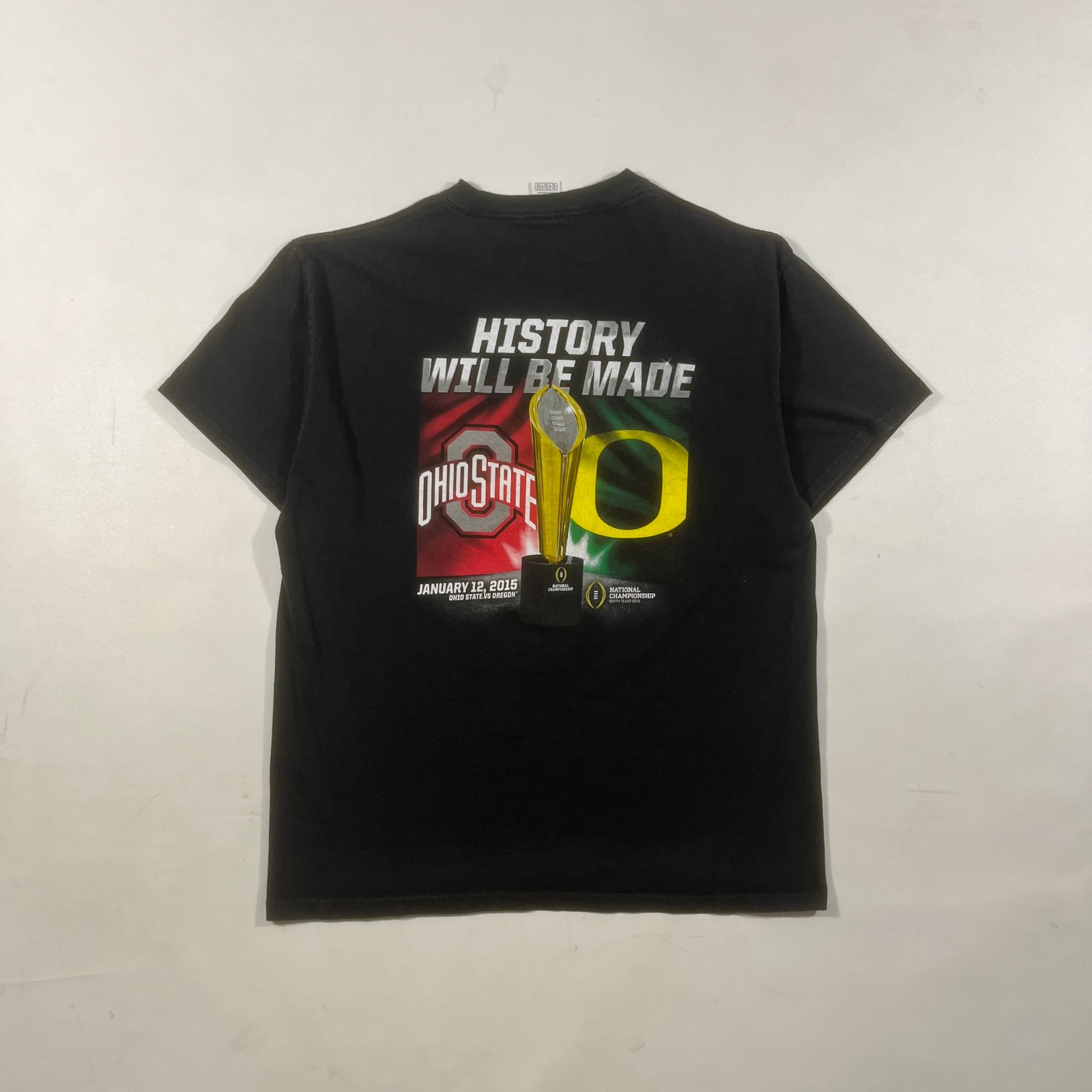 2015 Ohio State vs Oregon First College Football Playoff Championship Tee XL
