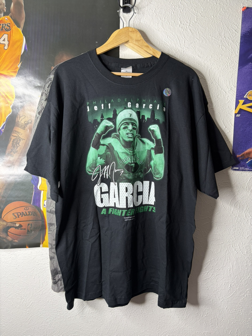 Vintage Philadelphia Eagles Jeff Garcia "A Fighter Fights" T-Shirt