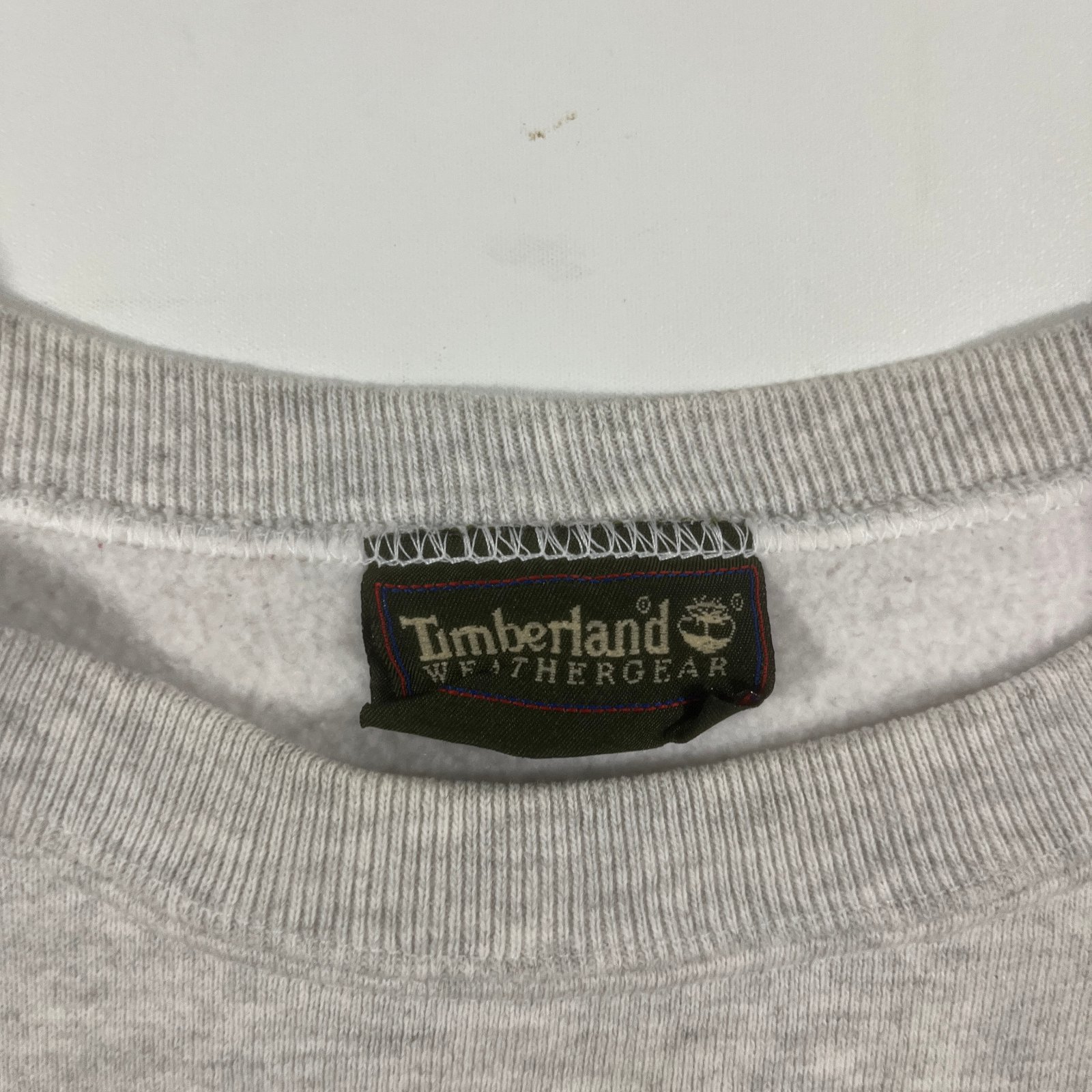 Vintage 90s Timberland Weathergear Heather Gray Embroidered Crewneck Sweatshirt