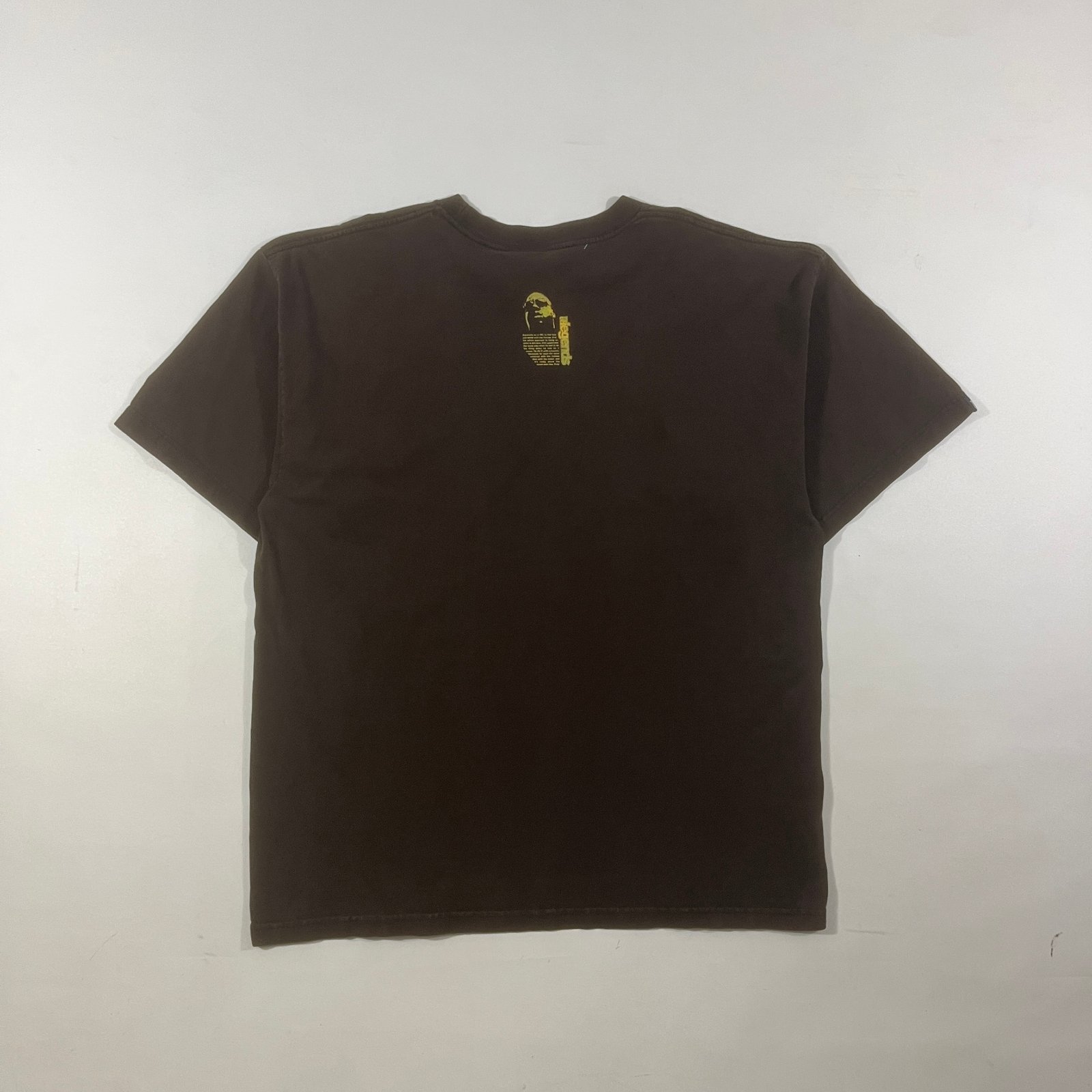 Vintage Y2K Brown "Legends" Face Graphic Boxy Tee Made In USA