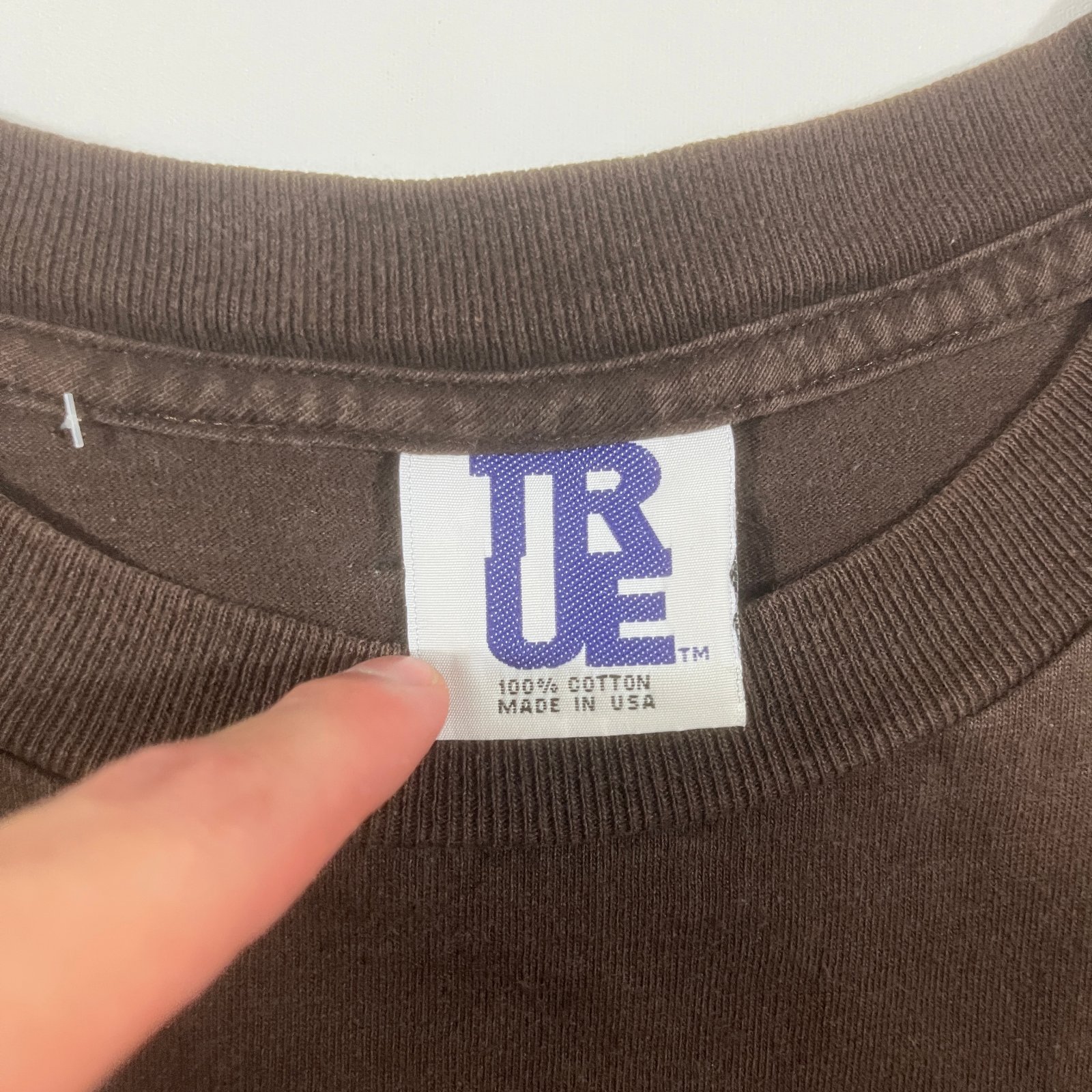 Vintage Y2K Brown "Legends" Face Graphic Boxy Tee Made In USA