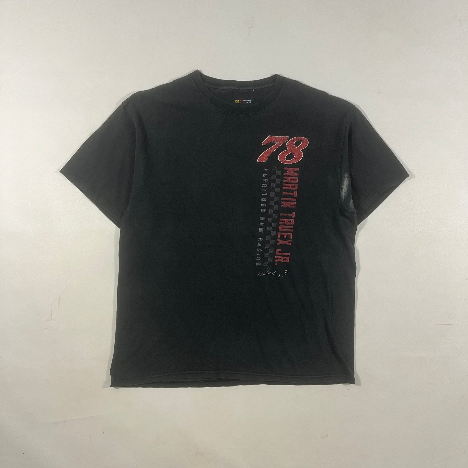 Vintage NASCAR Martin Truex Jr #78 Furniture Row Racing Black Graphic Tee