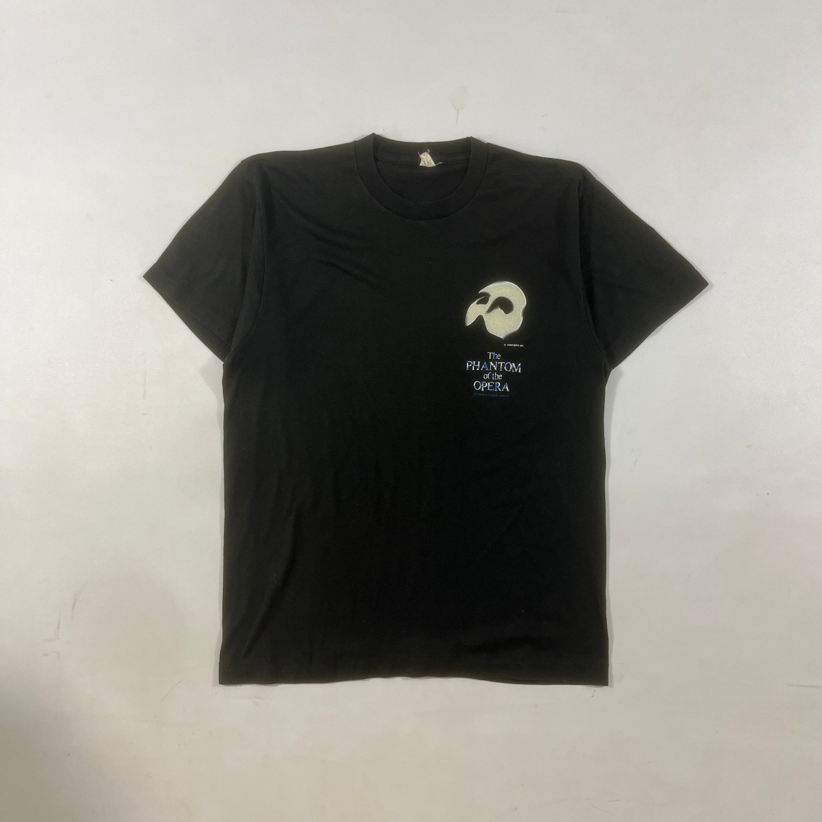 Vintage 1988 The Phantom of the Opera Black Single Stitch Broadway Musical Tee