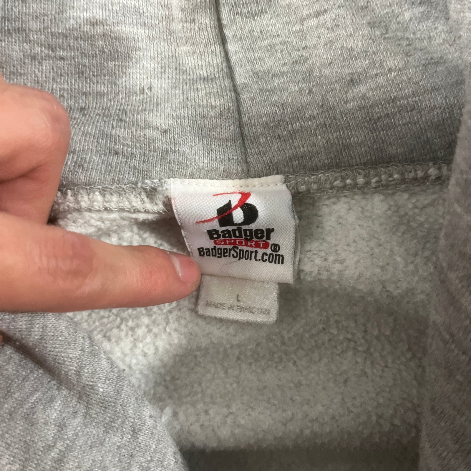 Vintage Badger Sport US Naval Academy Summer Seminar Heather Gray Hoodie L